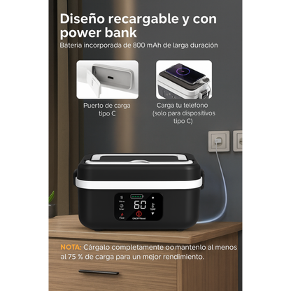 Lonchera electrica inalambrica-Power Bank